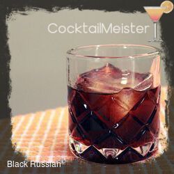 Black Russian cocktail